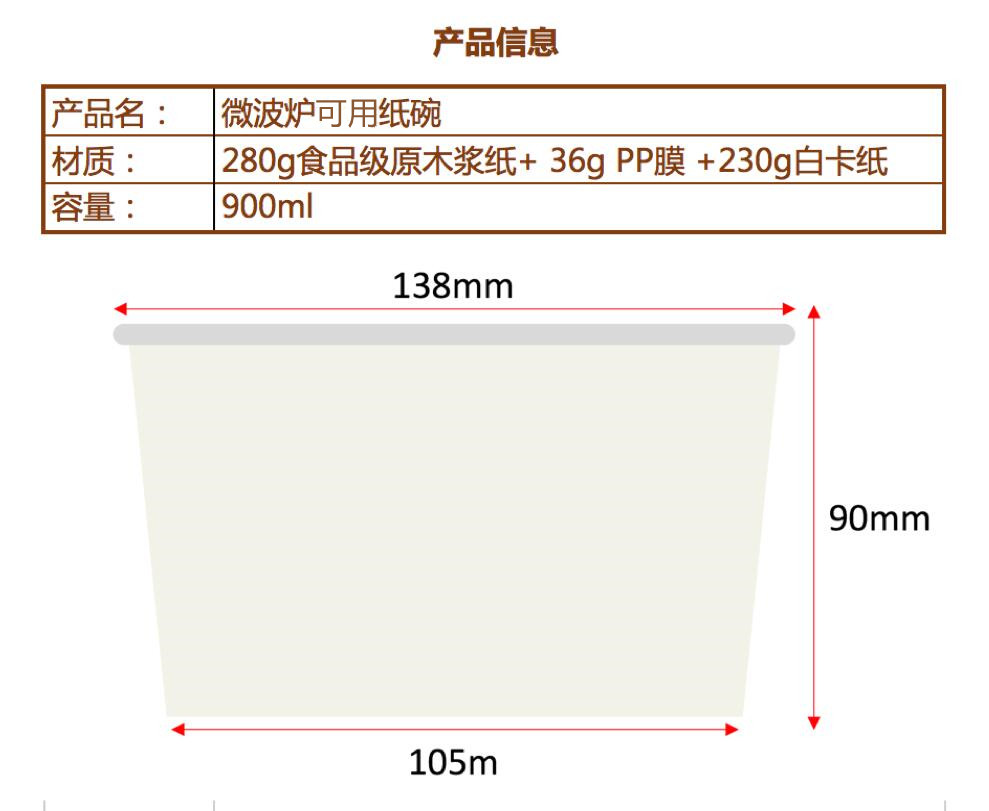 微波爐可用紙碗